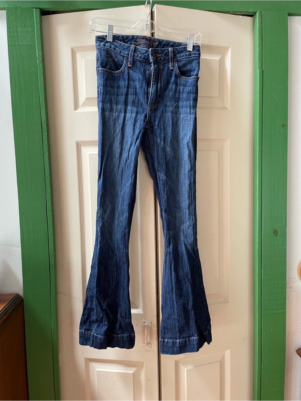 Kimes Ranch Dark Blue Flare Jeans